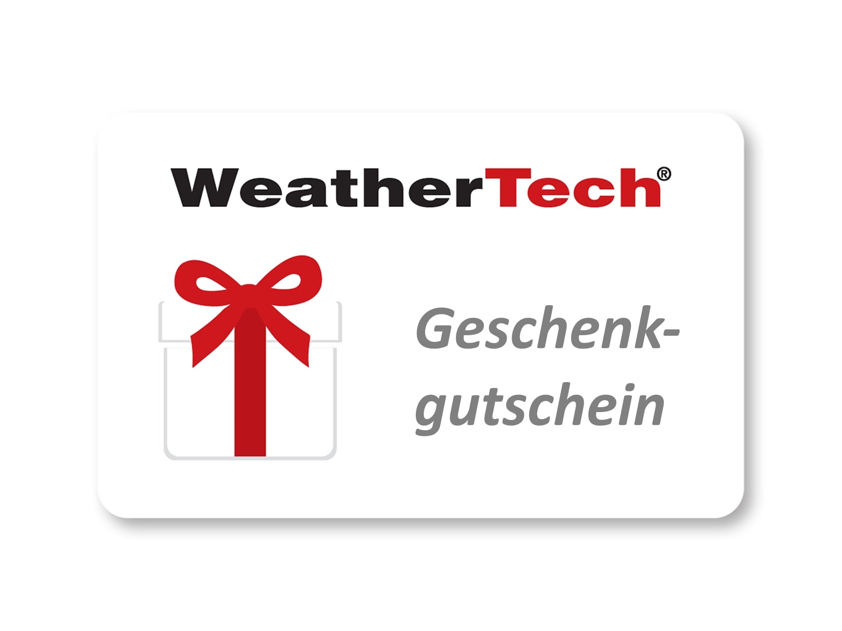 WeatherTech Geschenkgutschein